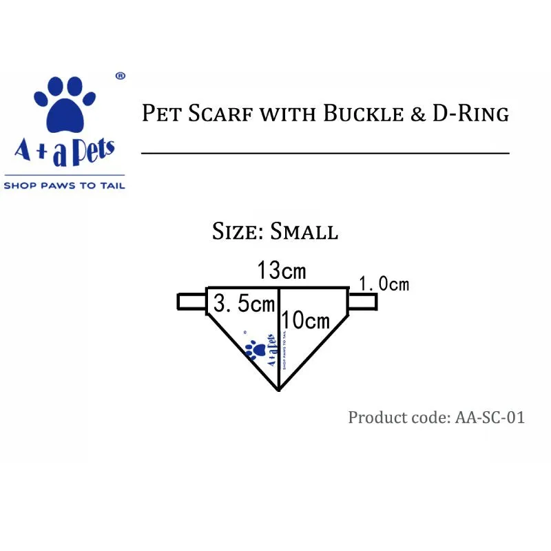 A A Pets' 2in1 Scarf Collar In Petal Design