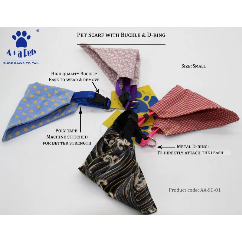 A A Pets' 2in1 Scarf Collar In Petal Design