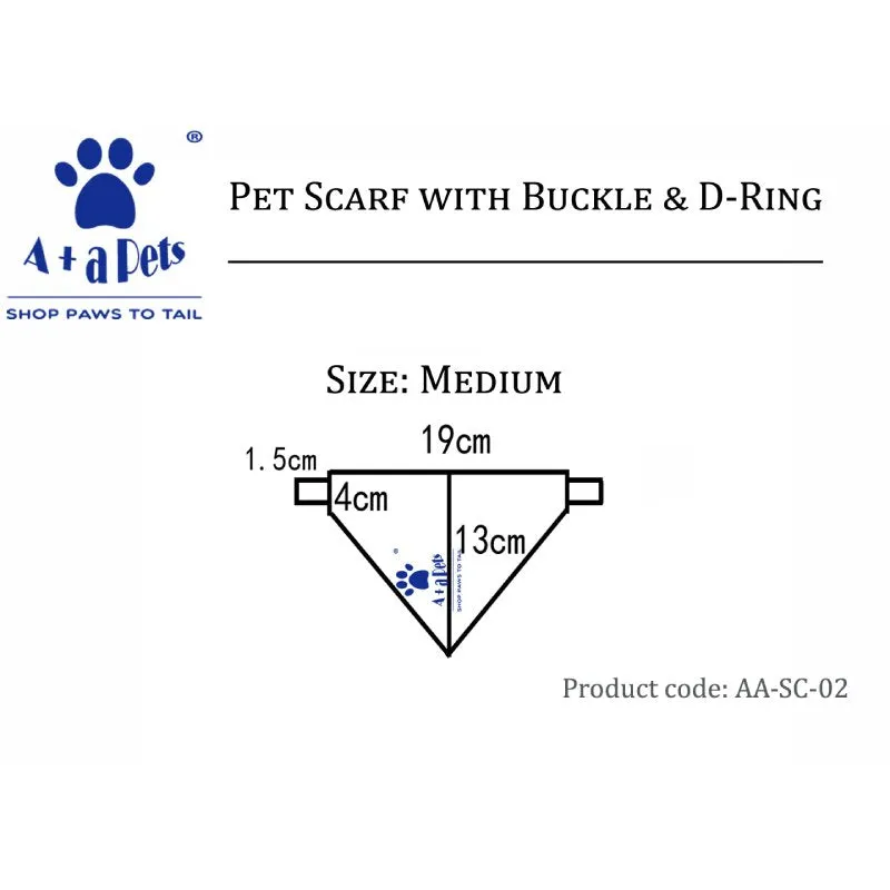 A A Pets' 2in1 Scarf Collar In Petal Design