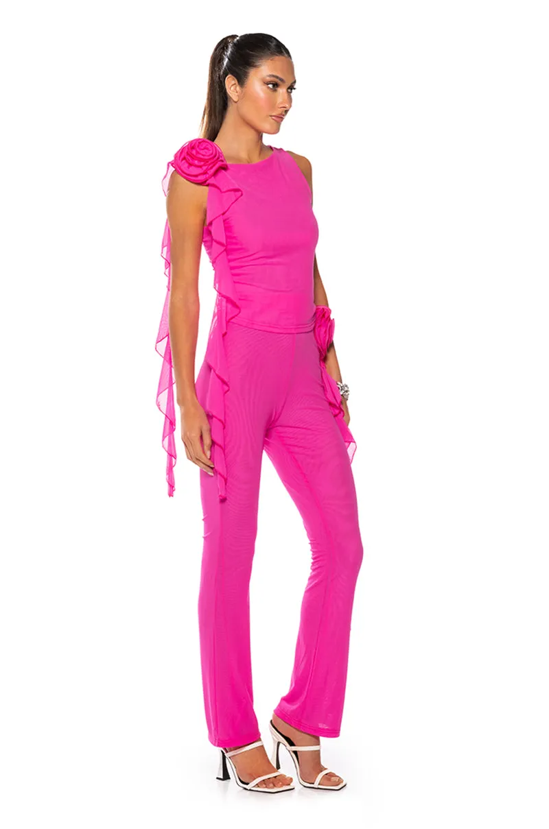 ARIANA FLOUNCED FLARED LEGGING