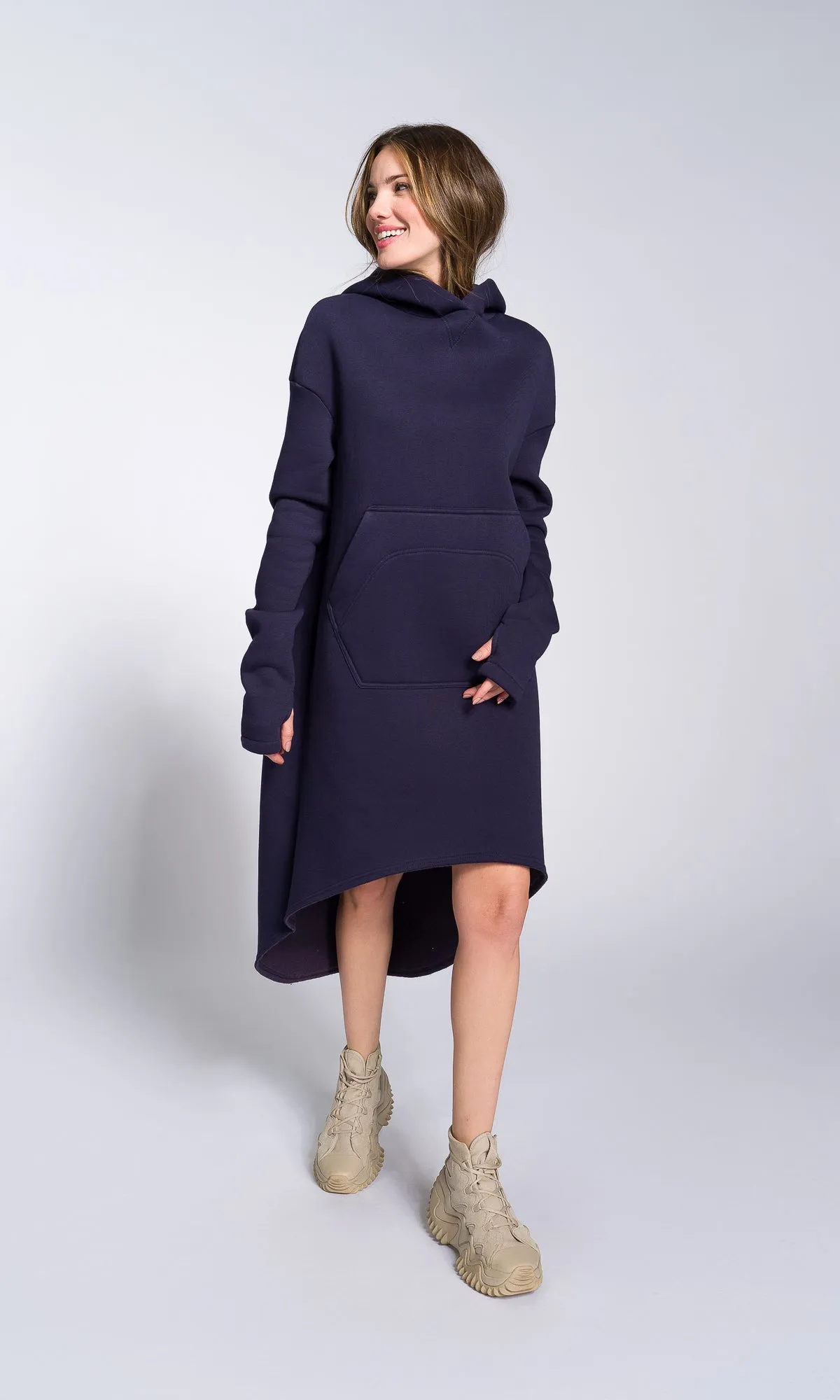 Asymmetric Maxi Hoodie