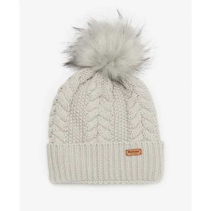Barbour Hartley Hat & Scarf Gift Set Grey LGS0053