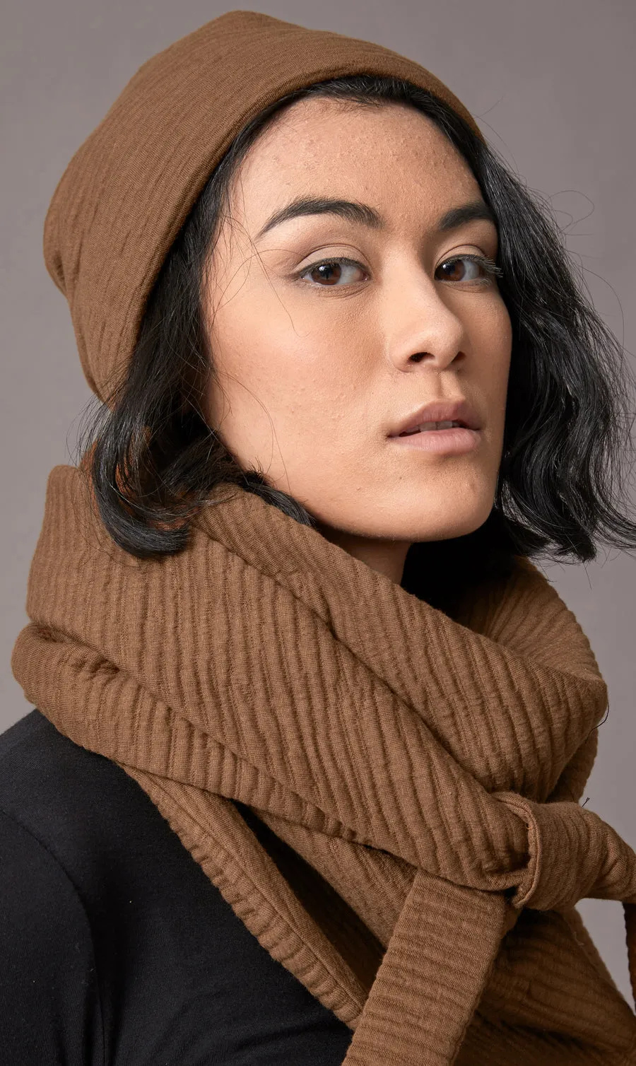 Crinkle knit - Gold
