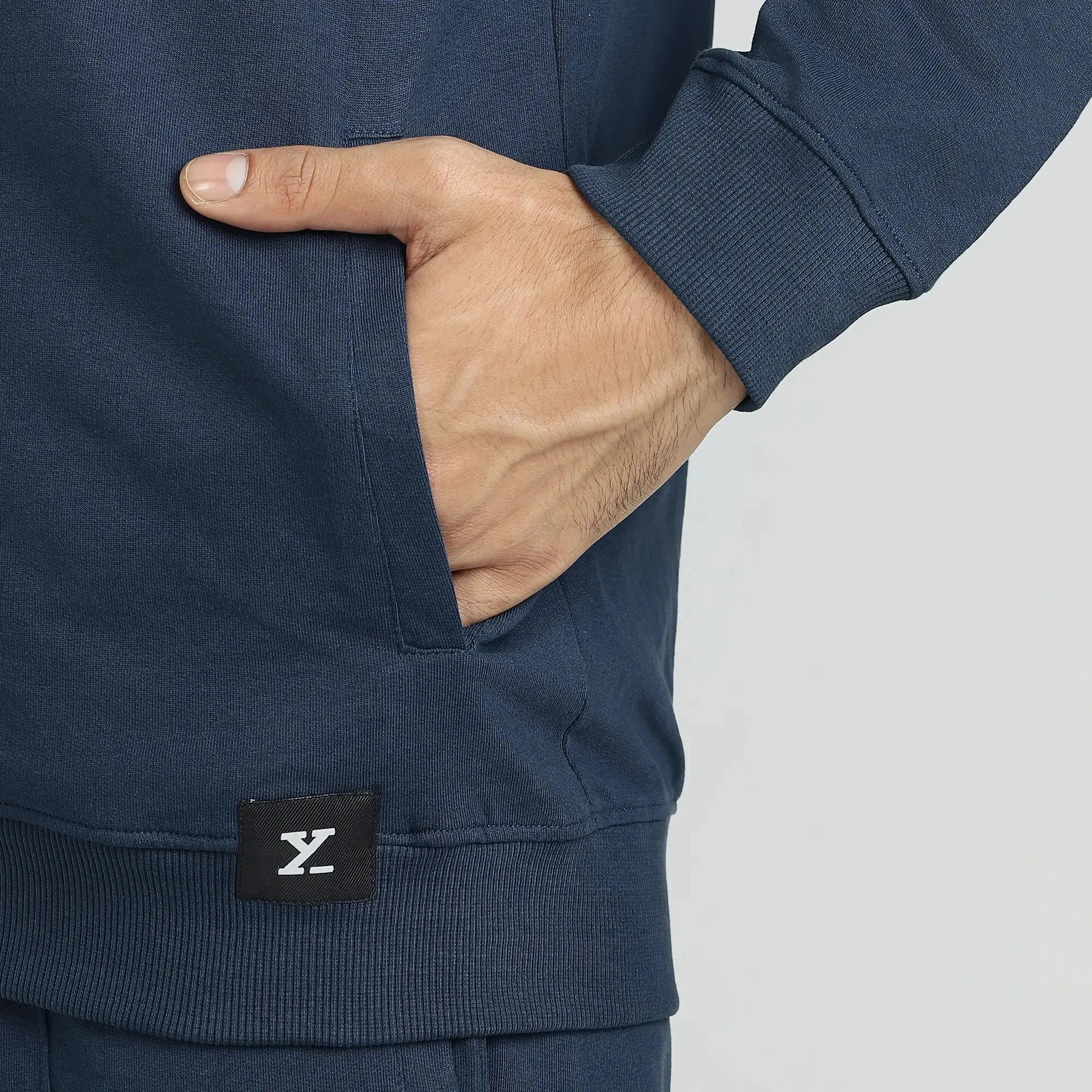 Cruze French Terry Cotton Zip Ups Opal Blue