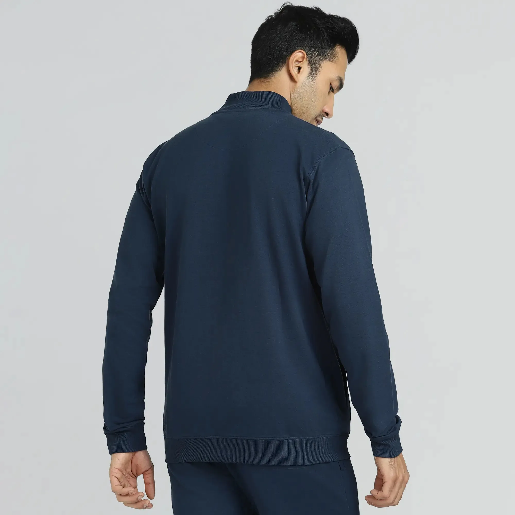 Cruze French Terry Cotton Zip Ups Opal Blue