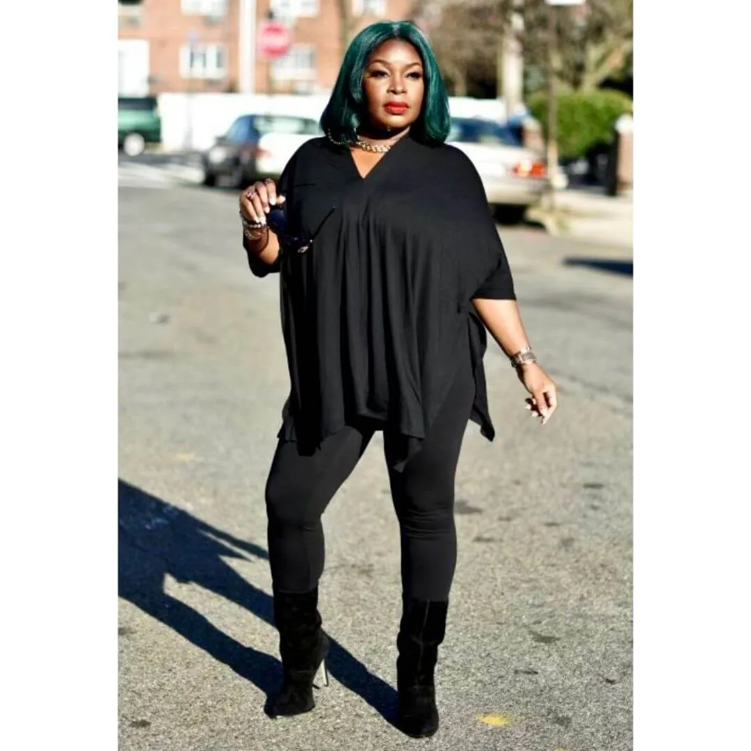Dark Splits Legging Set (Two Colors)