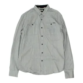 Diesel Mens Grey Button Up Shirt | Vintage High End Casual Designer VTG