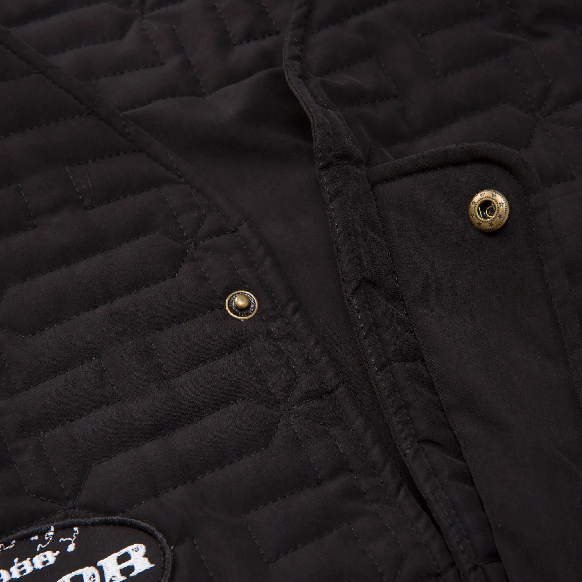 H Quilted Vest Black