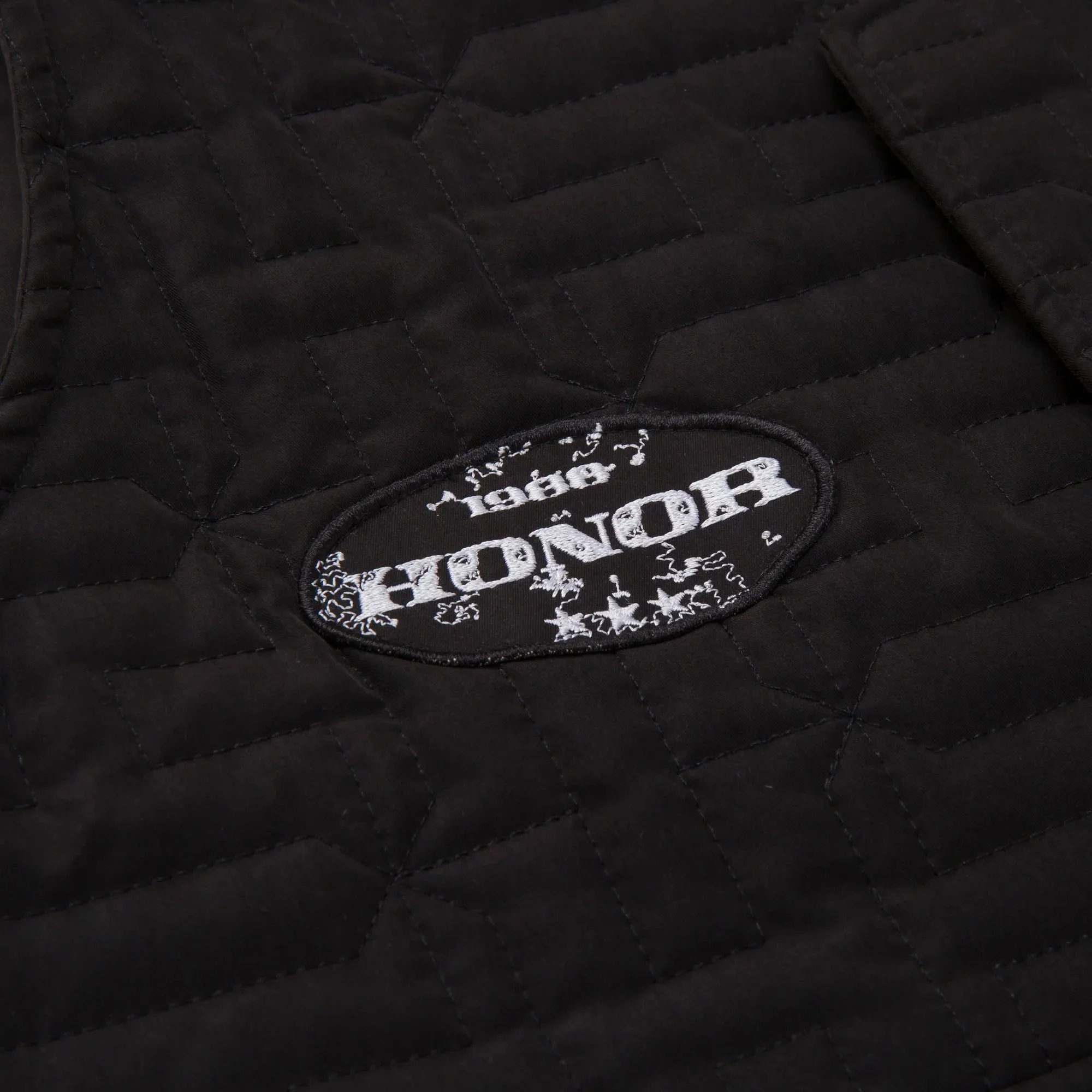 H Quilted Vest Black