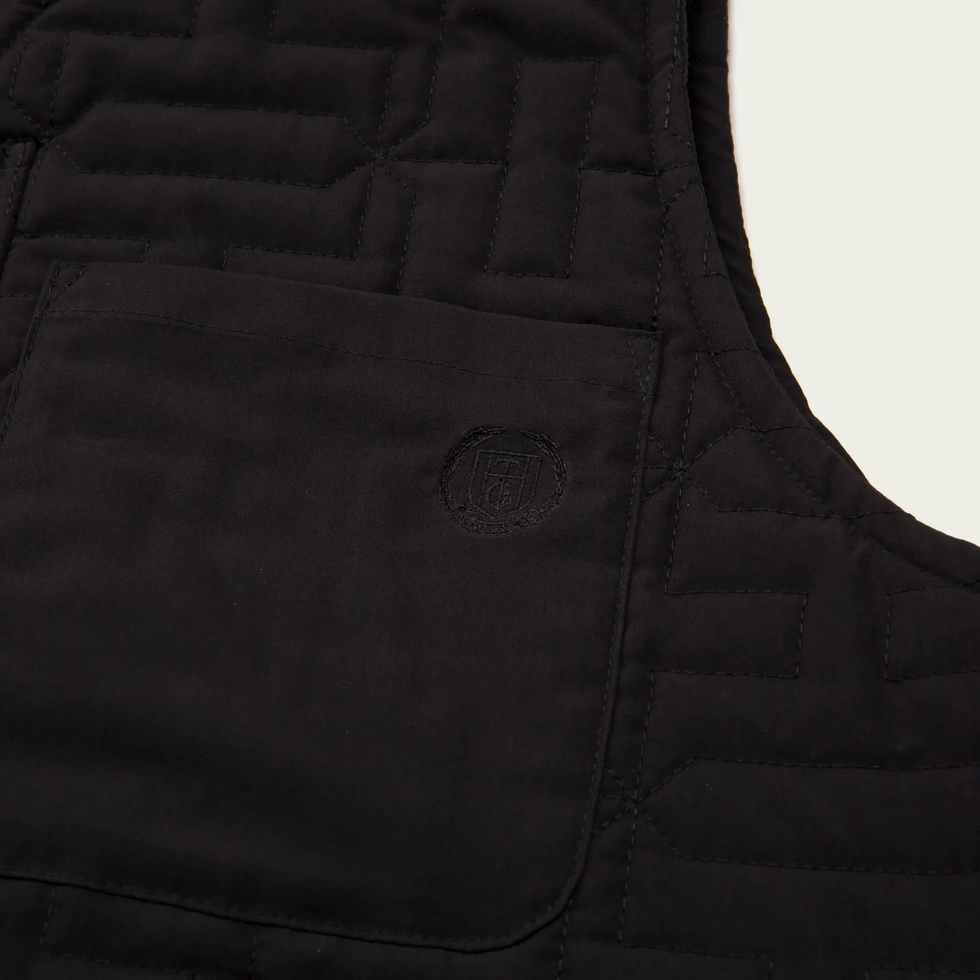 H Quilted Vest Black