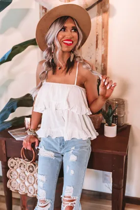 Hey Sugar, Sugar Crop Top In Ivory