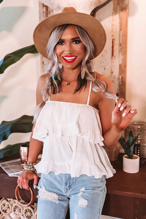 Hey Sugar, Sugar Crop Top In Ivory