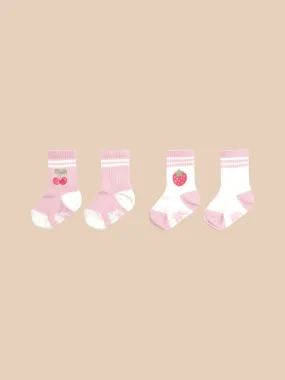 Huxbaby Sporty Fruit 2PK Socks