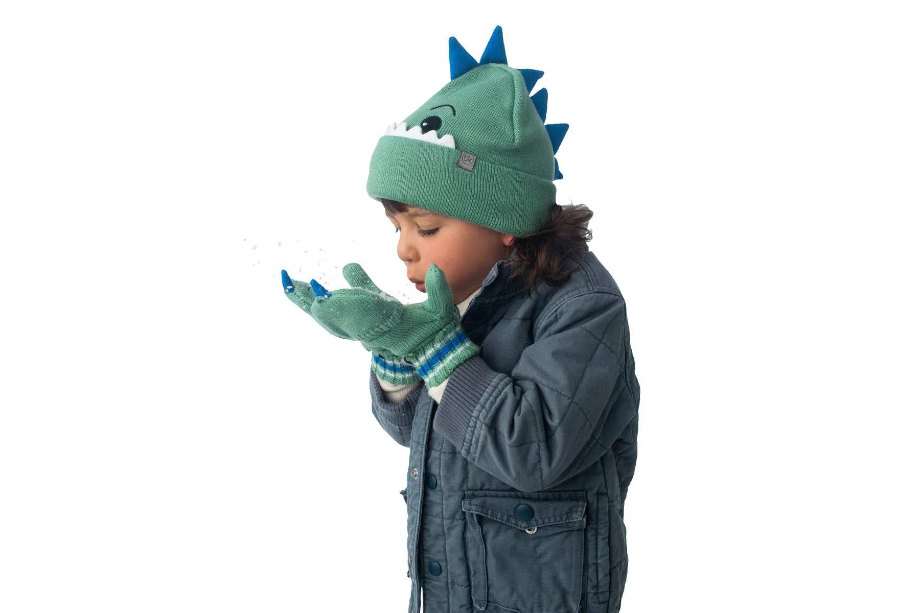 Kids Knitted Toque - Dinosaur