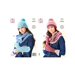 King Cole Hat Knitting Pattern 5970
