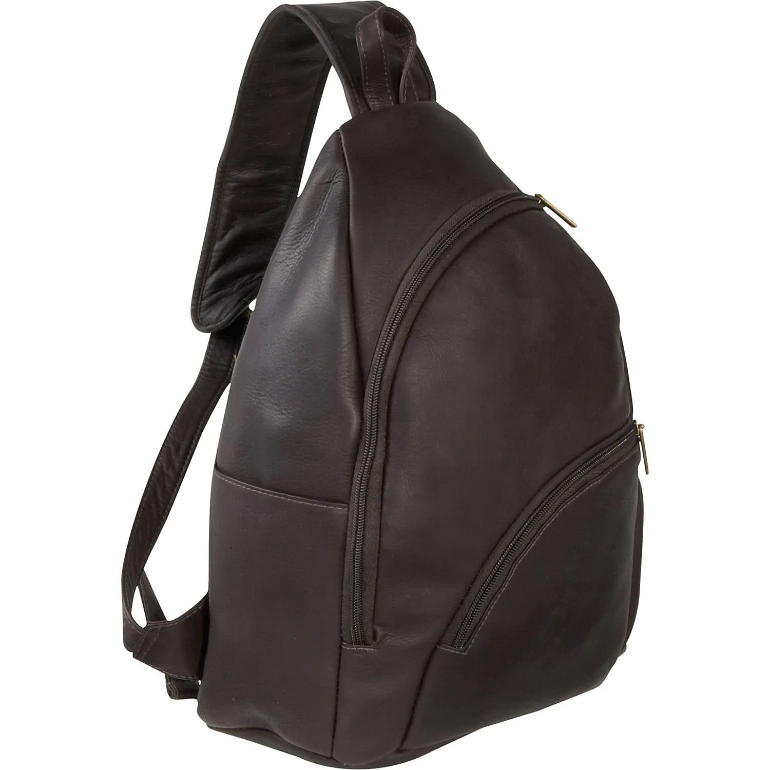 Le Donne Leather Two Zip Sling Pack