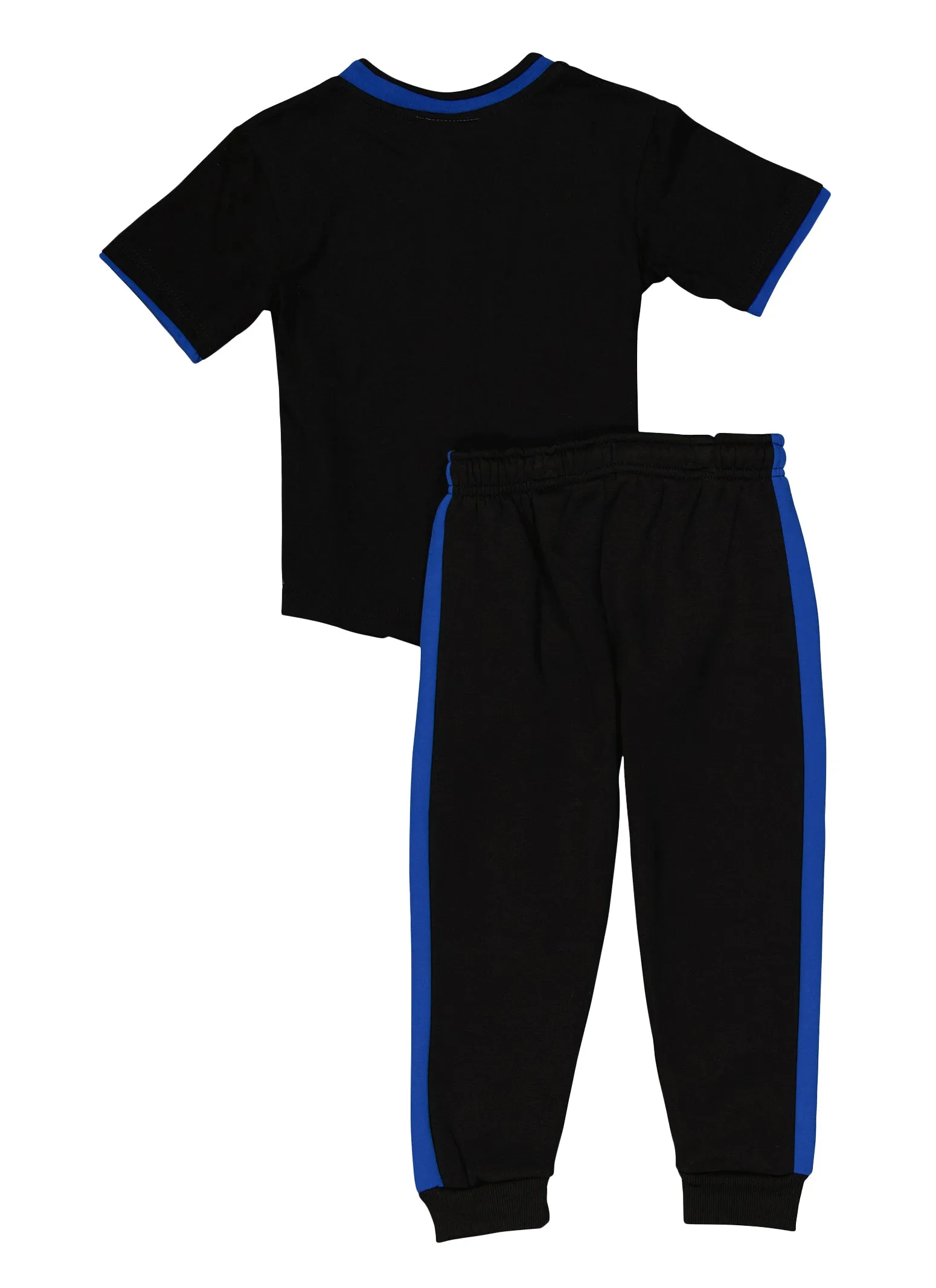 Little Boys Color Block Graphic Top and Joggers