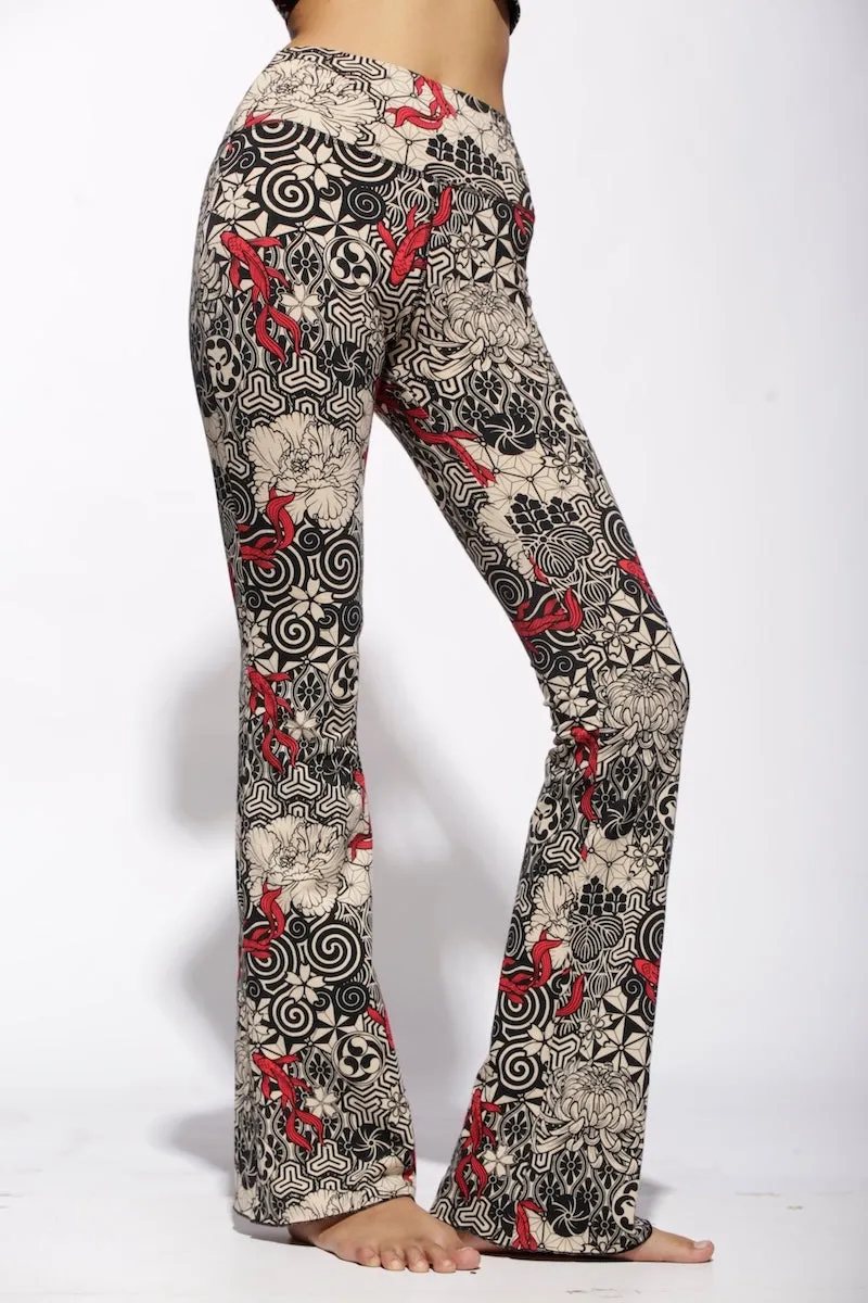 Nagomi Flares - Cream Black