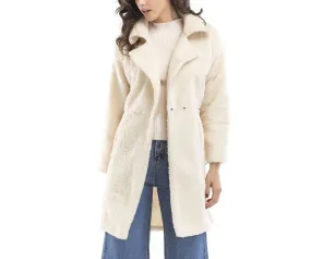 New Cashmere Long Sleeve Mid-length Coat