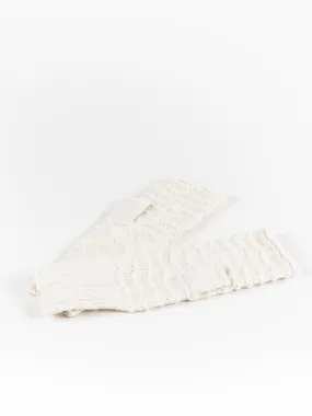 nieve fingerless glove - cream
