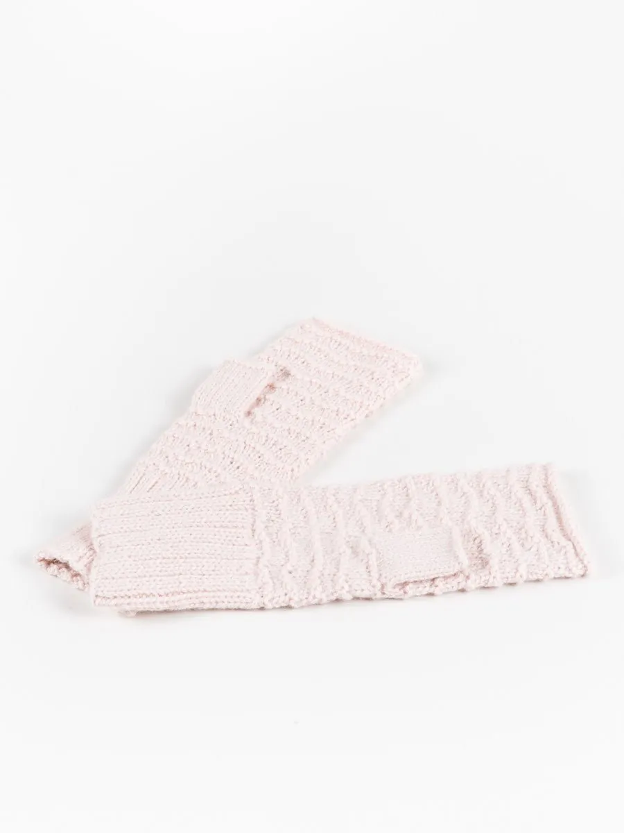 nieve fingerless glove - mauve