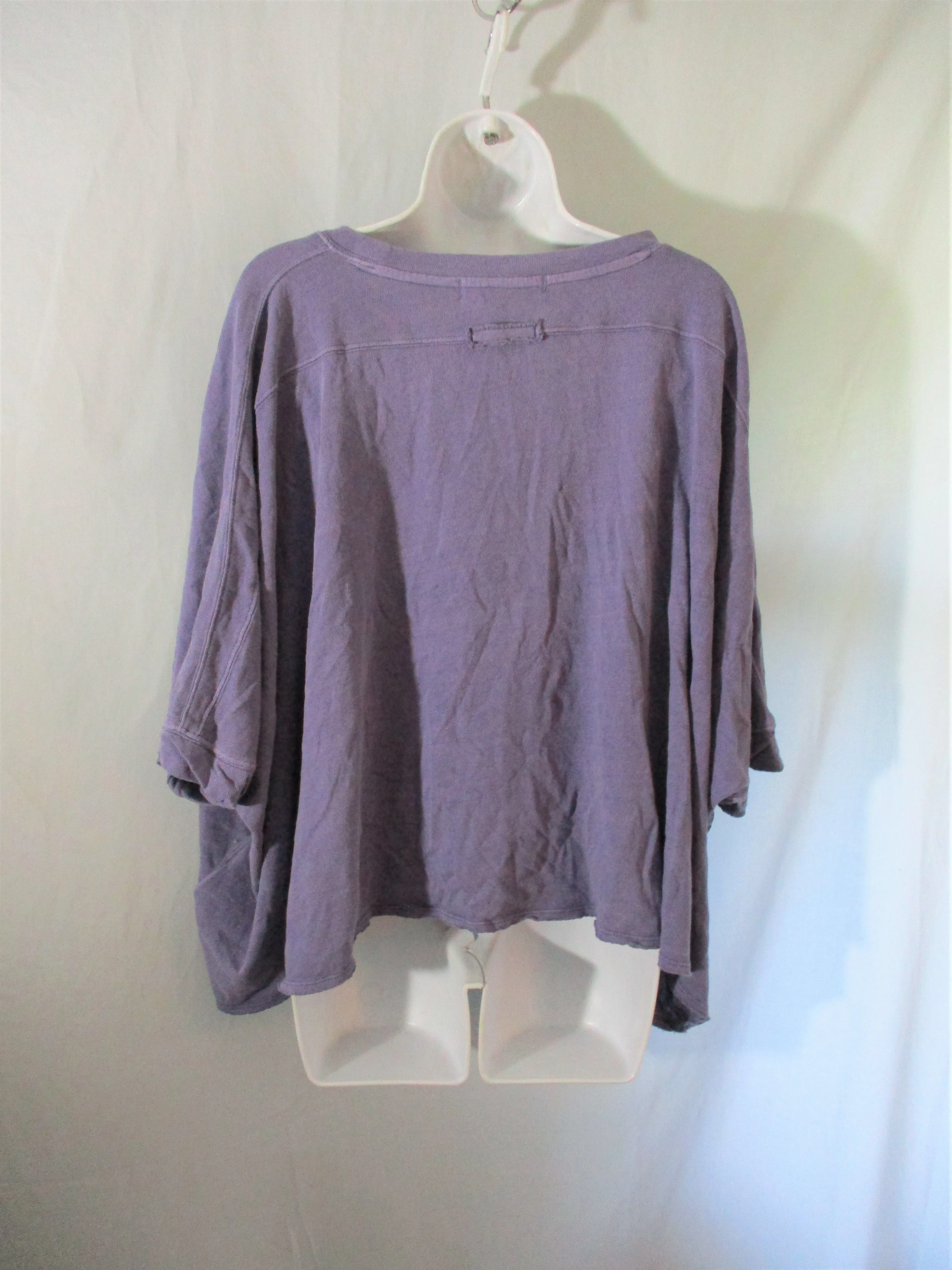 NWT NEW WE THE FREE PEOPLE Tee 100% Cotton T-Shirt Top L LILAC PURPLE