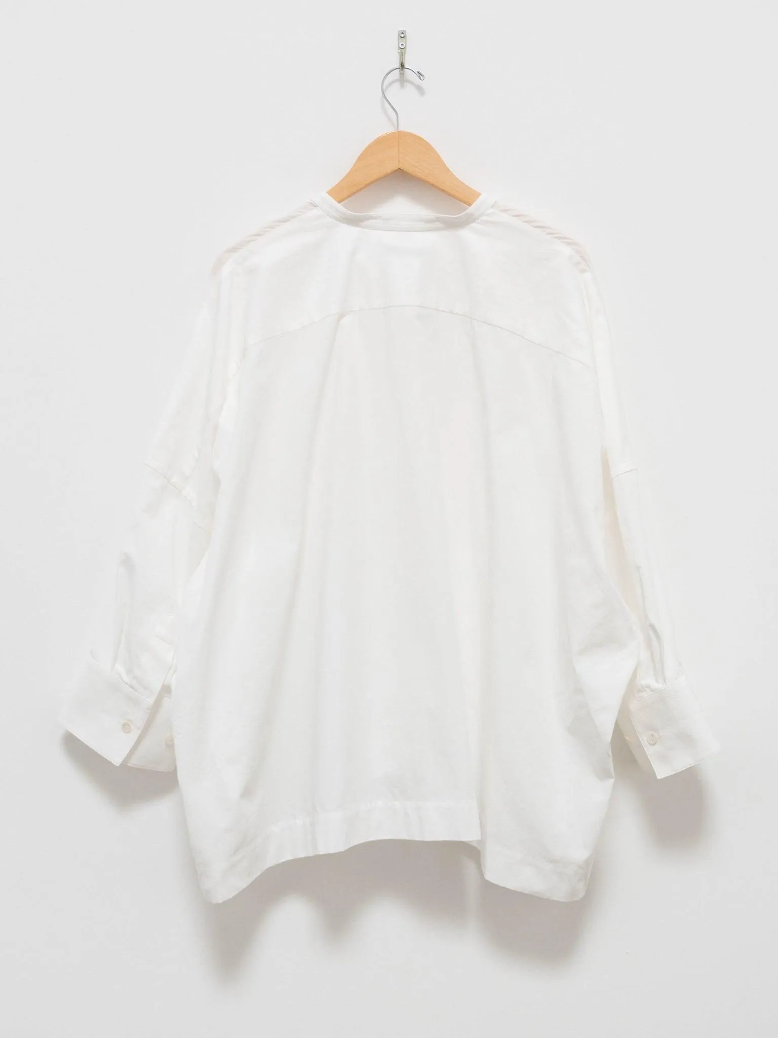 Organic Cotton Poncho Shirt - White