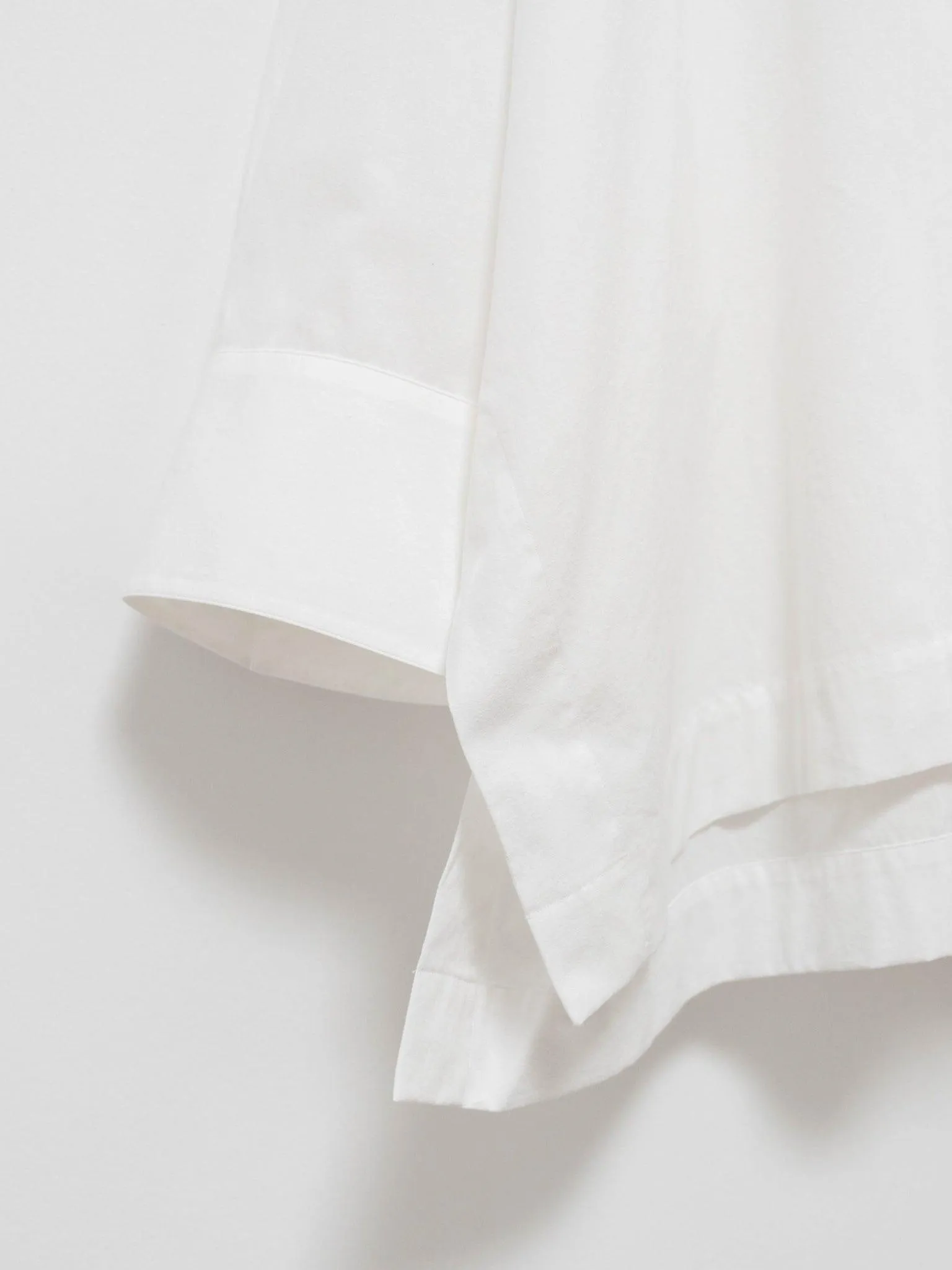 Organic Cotton Poncho Shirt - White