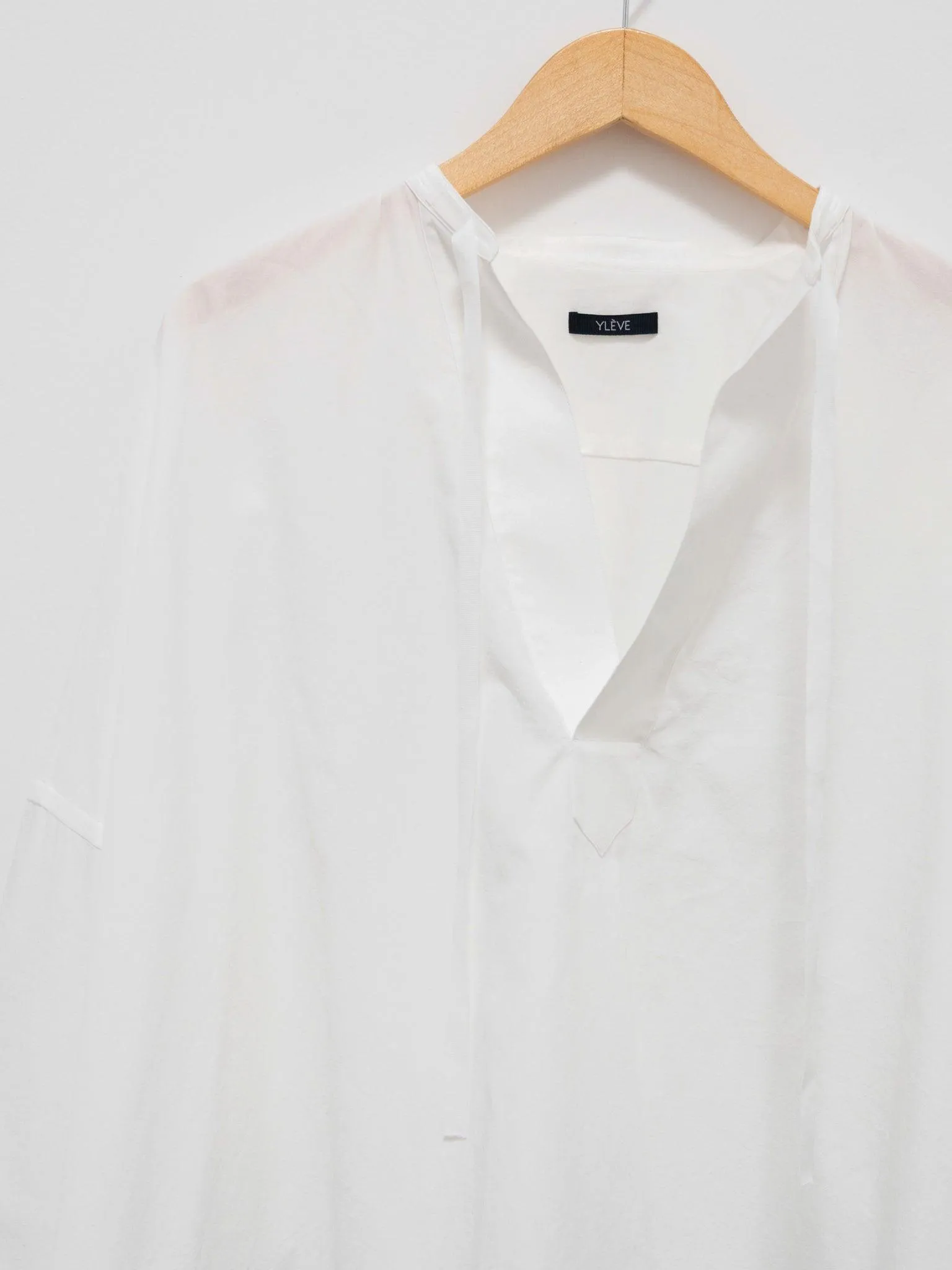 Organic Cotton Poncho Shirt - White