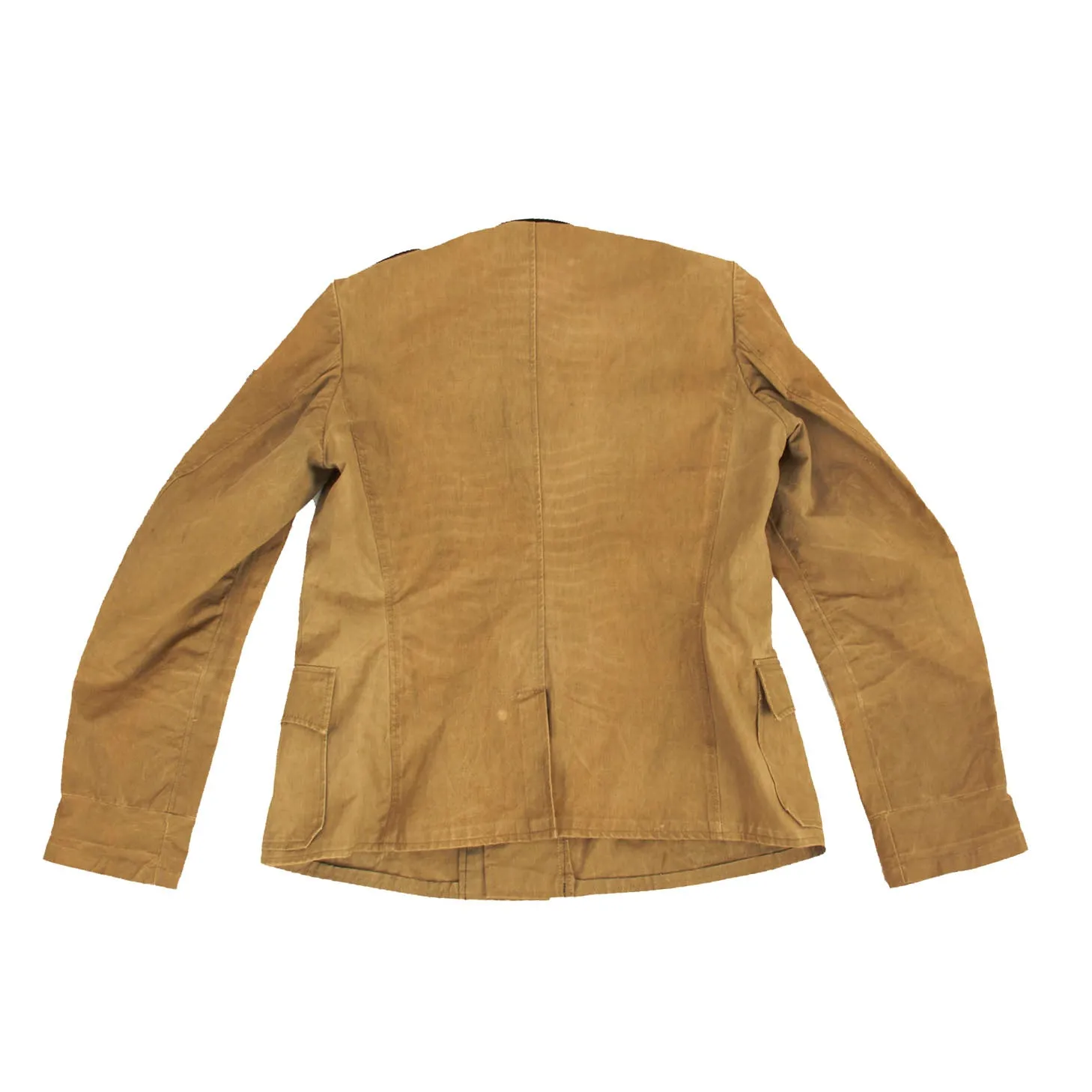 Original German WWII Heer Army Pioneer Feldwebel NCO Summer Weight Tunic with Krim Shield and Ribbon Bar