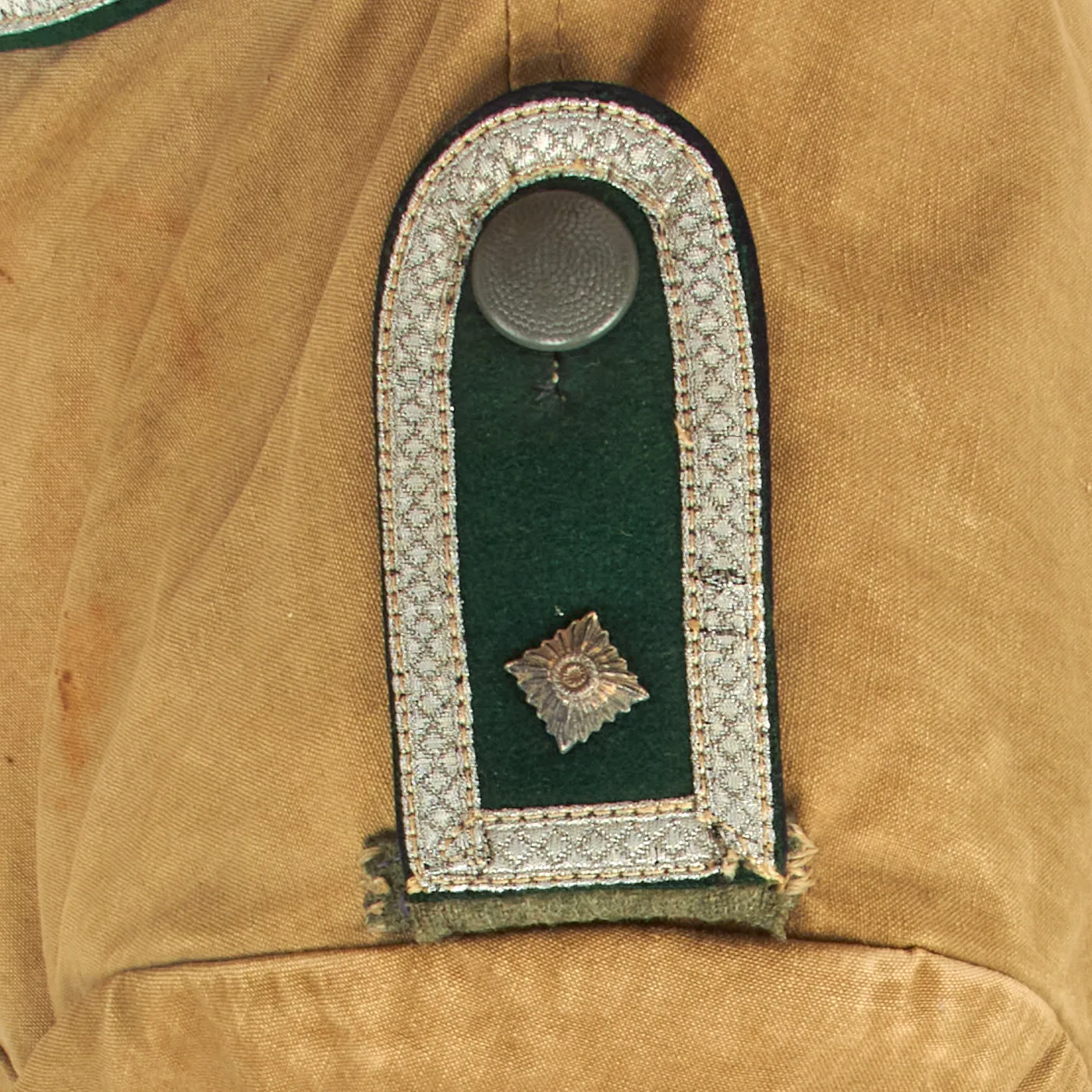Original German WWII Heer Army Pioneer Feldwebel NCO Summer Weight Tunic with Krim Shield and Ribbon Bar