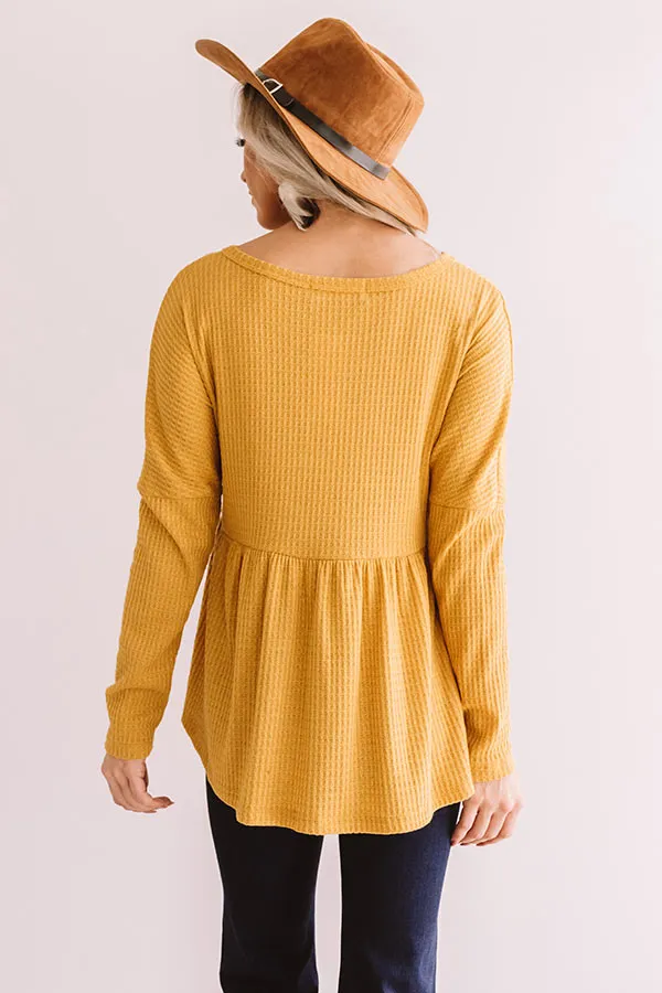 Perfect Places Waffle Knit Top