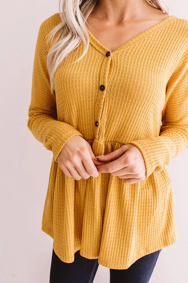 Perfect Places Waffle Knit Top