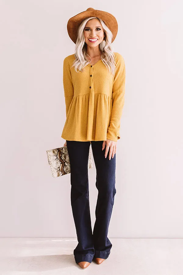 Perfect Places Waffle Knit Top