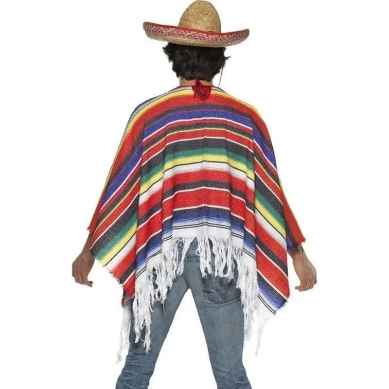 Poncho Adult Multi Coloured One Size