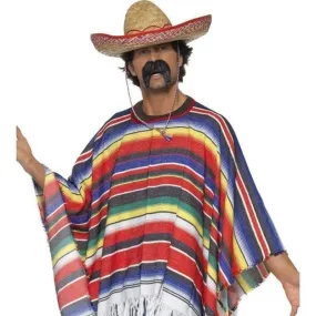 Poncho Adult Multi Coloured One Size