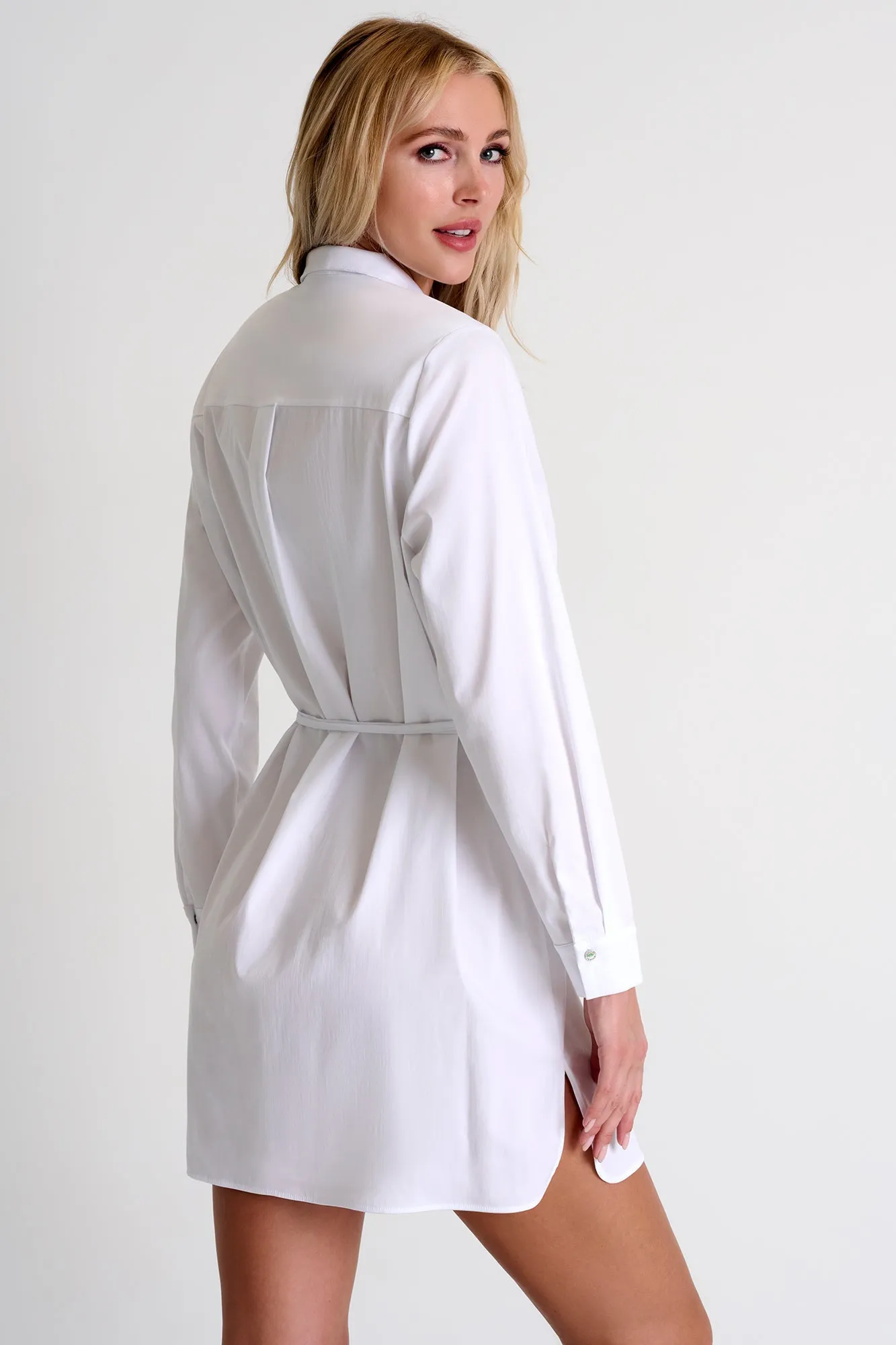 Poplin Shirt Tunic With Cinched Waist - 52546-84-000