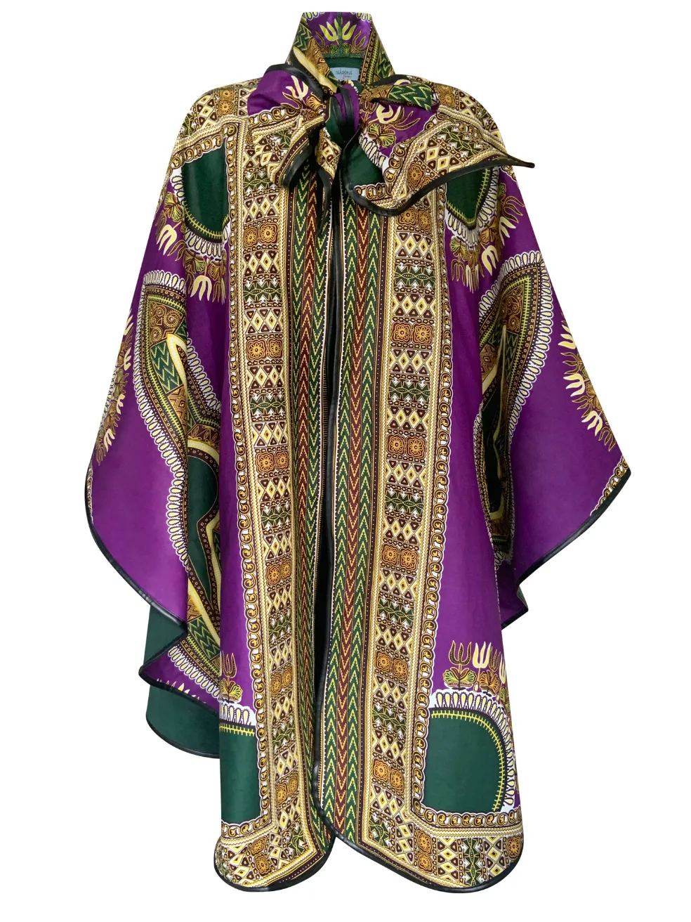 Purple Dashiki Poncho Capes
