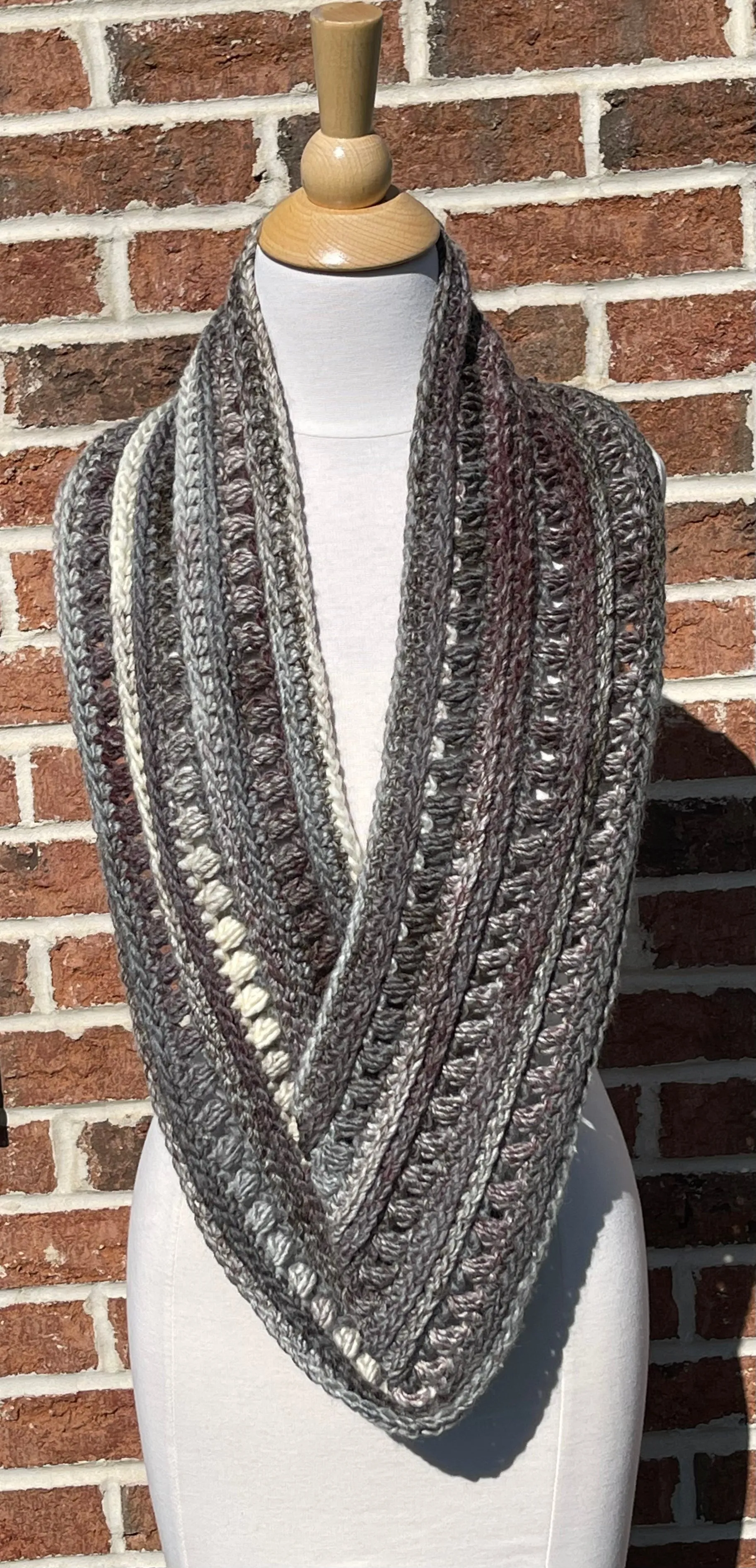 Smokey Mountain Infinity Scarf Crochet Pattern by Sheepish Stitches