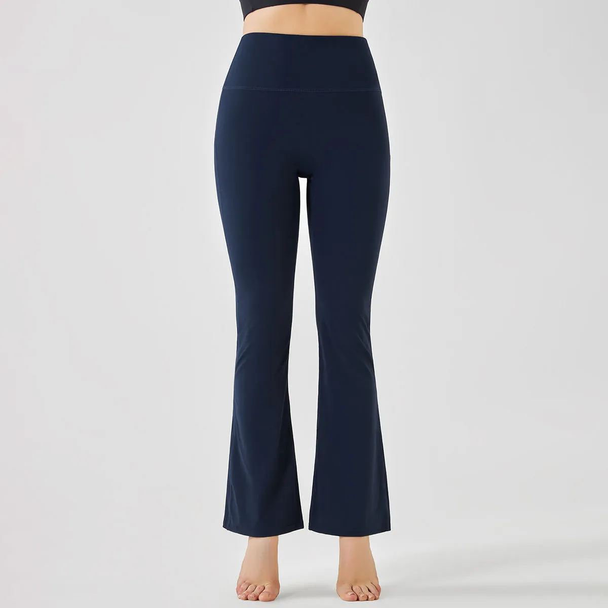 Solid Color Slim Hip High Waist Fitness Flared Yoga Pants Wholesale Leggings
