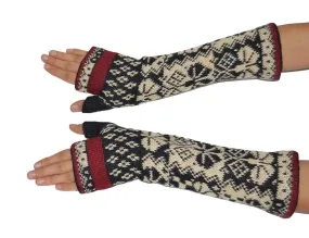 Verbier Women's Fingerless Alpaca Gloves