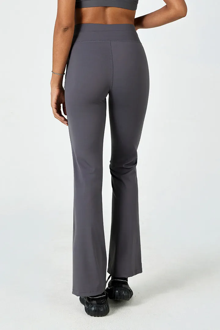 Women's Flare Legging-Charcoal Grey