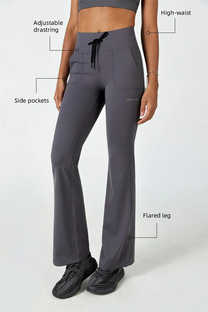 Women's Flare Legging-Charcoal Grey