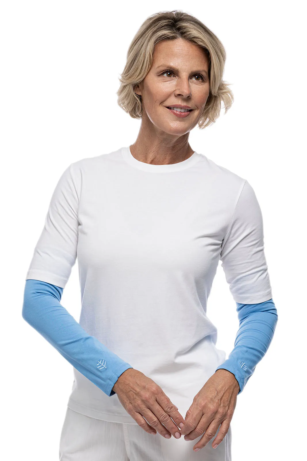 Women's Navagio Sun Sleeves  |  Clear Sky Blue
