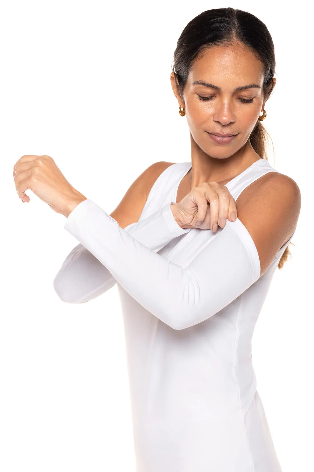 Women's Navagio Sun Sleeves  |  White