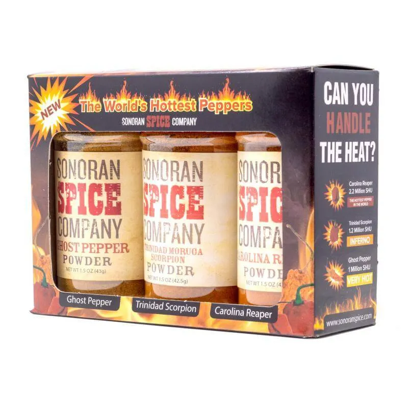 World's Hottest Pepper Powder 1.5 Oz Spice Gift Box