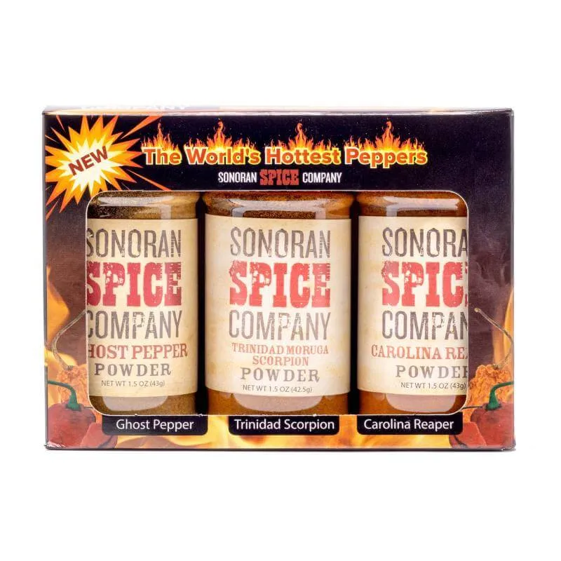 World's Hottest Pepper Powder 1.5 Oz Spice Gift Box